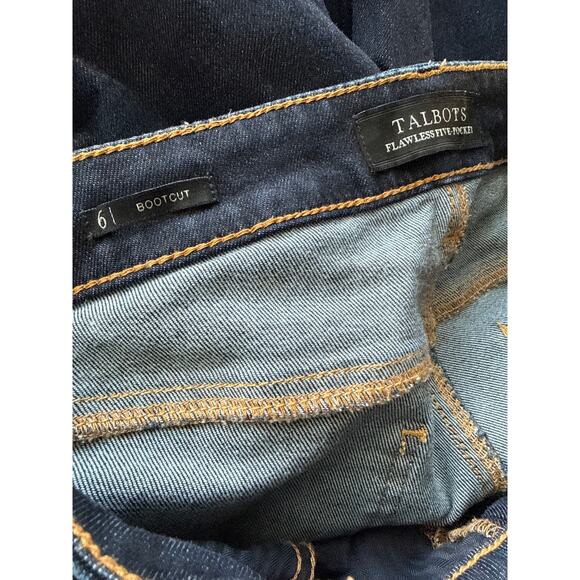 Talbots Flawless Five Pocket Bootcut Jeans Dark Wash Size‎ 6 - Picture 8 of 9